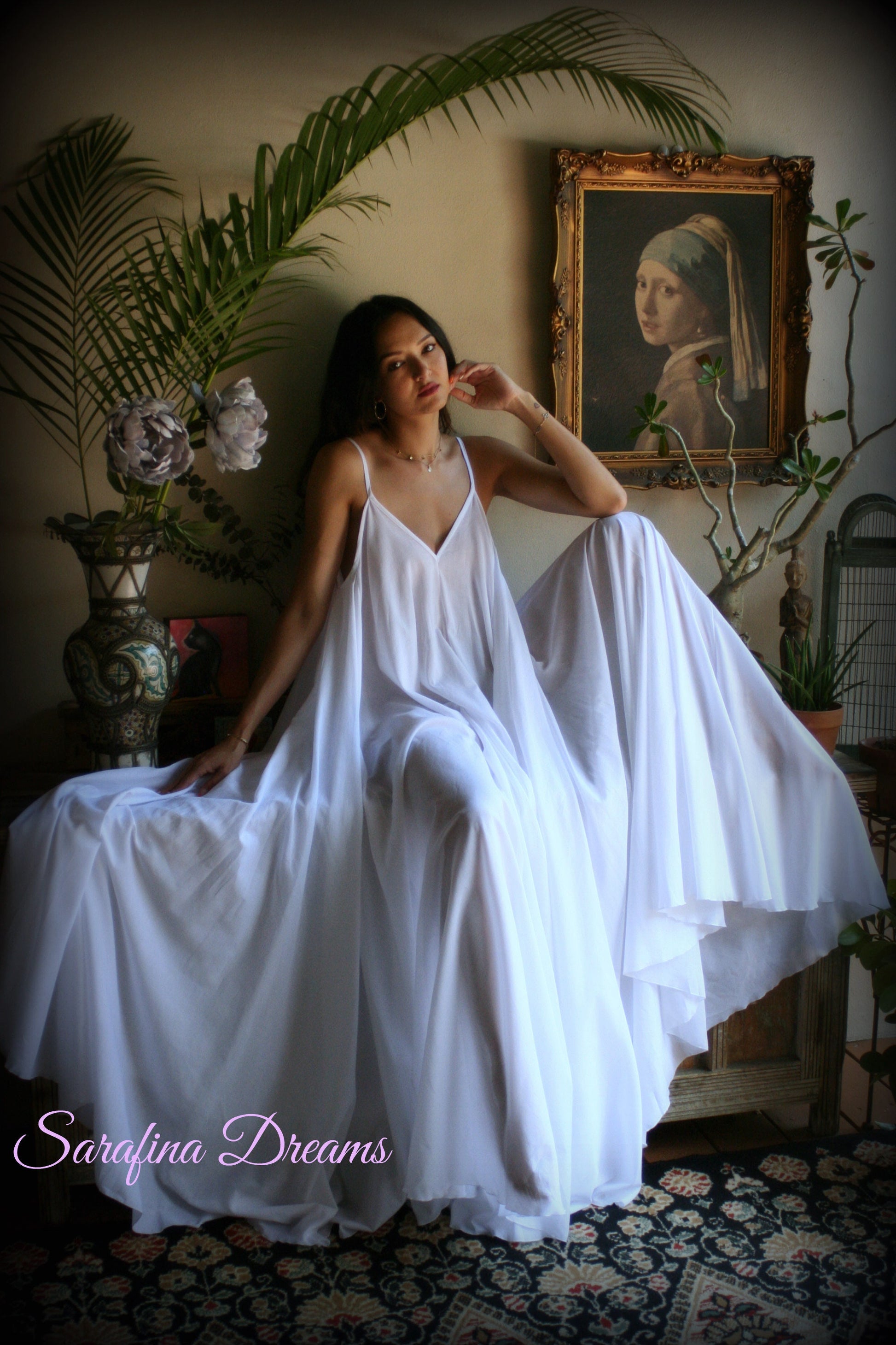 100% Cotton Nightgown White Cotton Nightgown Bridal White Cotton Lingerie Wedding Sleepwear Cotton Sleepwear Honeymoon Nightgown