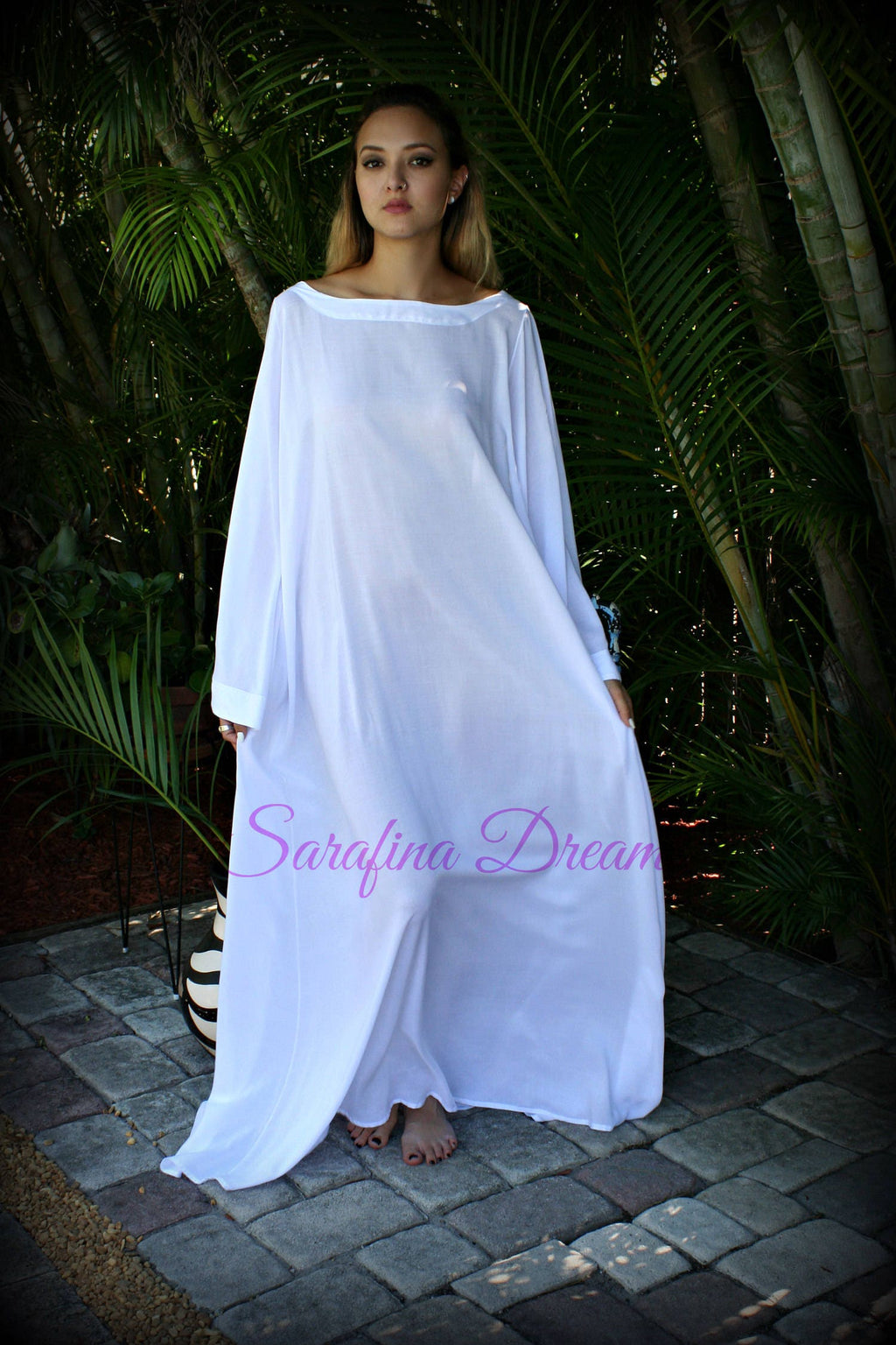 100% Cotton Angel Sleeve Nightgown Choir Jane Austen Era Lingerie Cotton Sleepwear White Cotton Nightgown