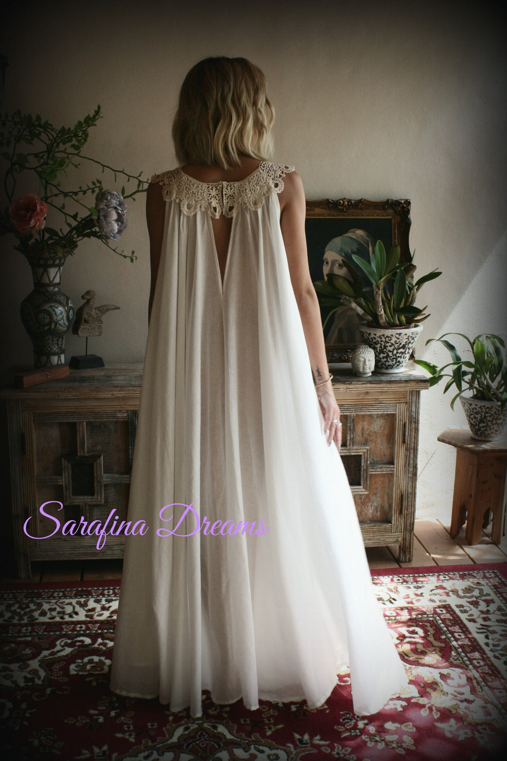 100% Cotton Nightgown Jane Austen Full Sweep Lingerie Sleepwear Nightgown Cotton Lingerie Honeymoon Cotton Sleepwear