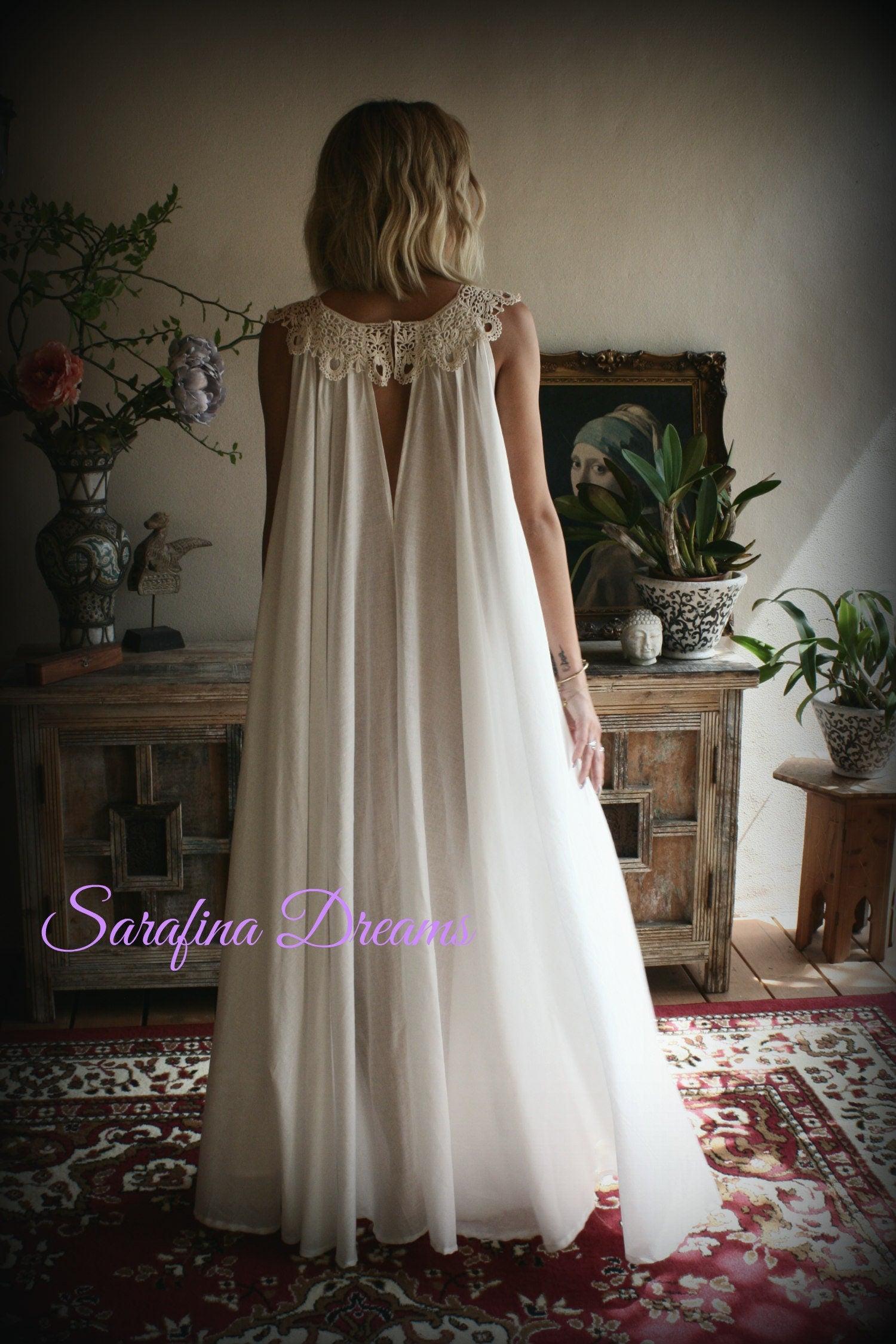 100% Cotton Nightgown Jane Austen Full Sweep Lingerie Sleepwear Nightgown Cotton Lingerie Honeymoon Cotton Sleepwear