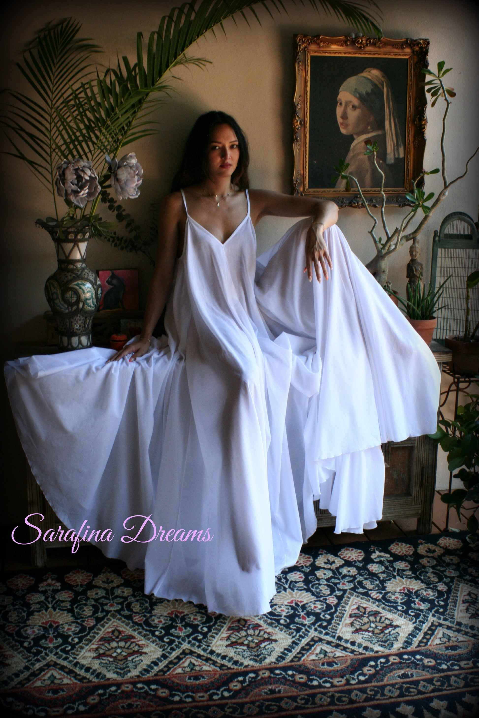 100% Cotton Nightgown White Cotton Nightgown Bridal White Cotton Lingerie Wedding Sleepwear Cotton Sleepwear Honeymoon Nightgown