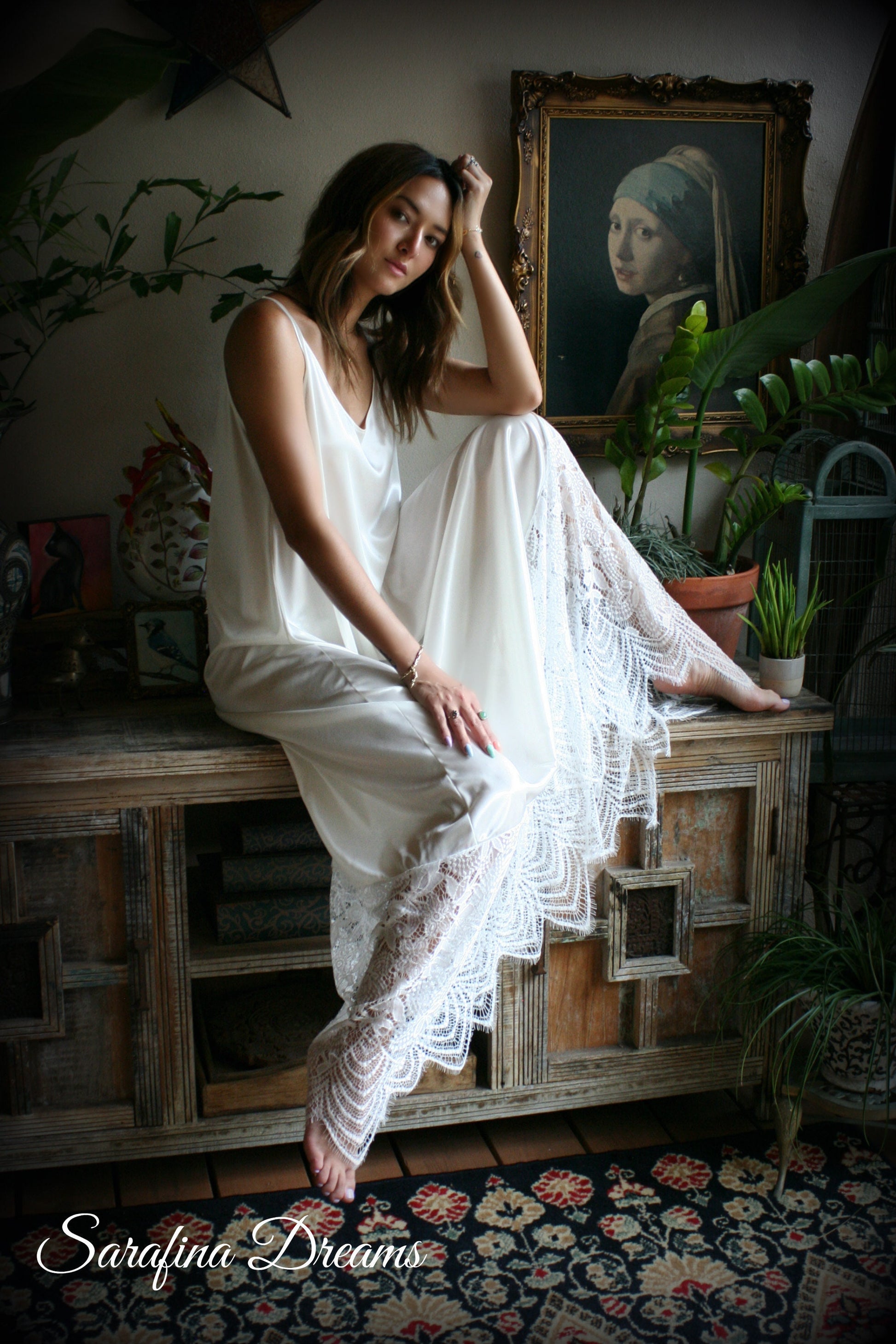 Bridal Satin Nightgown Wedding Sleepwear Bridal Lingerie Wedding Lingerie Lace Sleepwear Honeymoon Lingerie