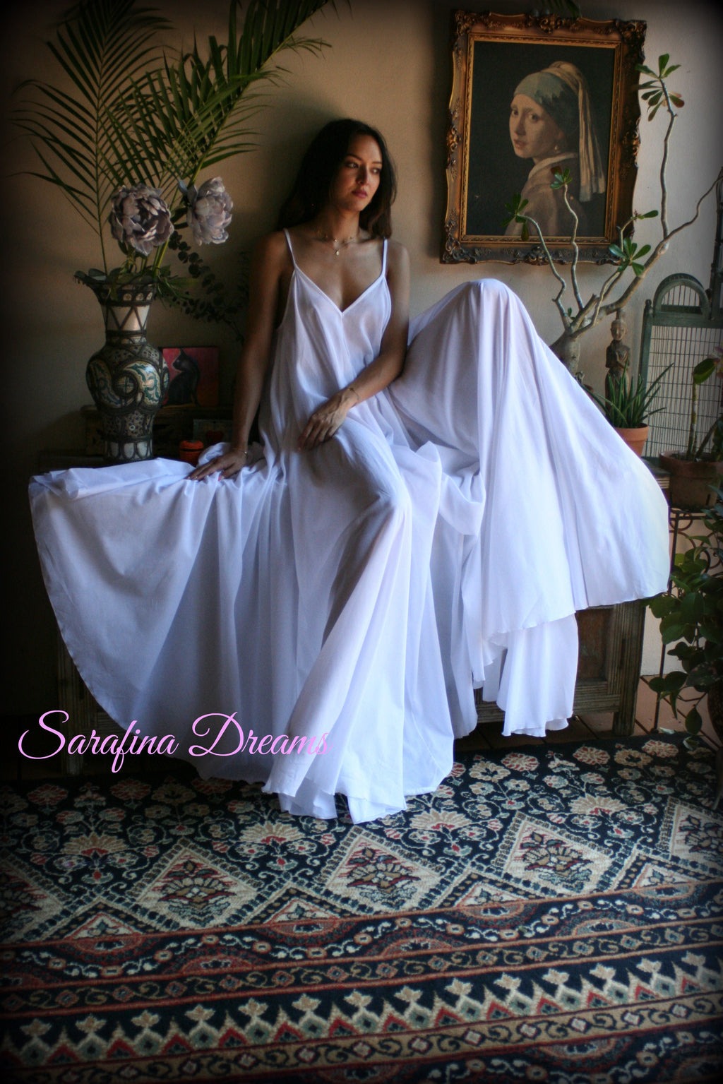 100% Cotton Nightgown White Cotton Nightgown Bridal White Cotton Lingerie Wedding Sleepwear Cotton Sleepwear Honeymoon Nightgown