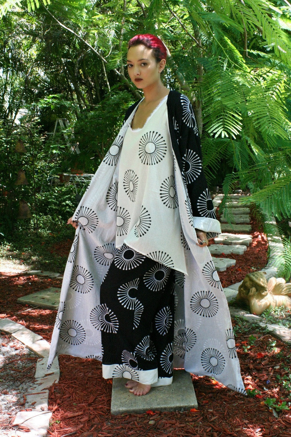 100% Cotton Pajama Exclusive Limited Edition Block Print Sleepwear Lingerie Lounge Cruise Honeymoon Indian Summer
