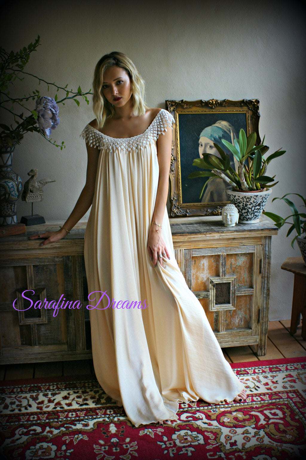 Satin Nightgown Blush White Satin Lingerie Satin Bridal Nightgown Wedding Lingerie Bridal Lace Sleepwear Satin Sleepwear Bridal Lingerie