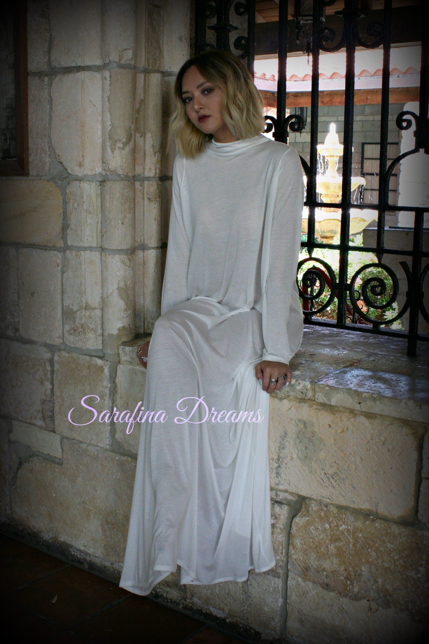 Knit T Shirt Nightgown Silk Knit Blend Sleepshirt Silk Lingerie Silk Sleepwear Bridal Lingerie Wedding Nightgown Modesty Nightgown