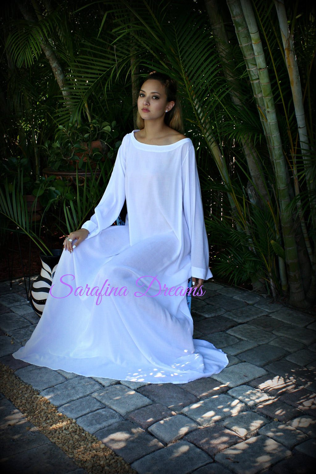 100% Cotton Angel Sleeve Nightgown Choir Jane Austen Era Lingerie Cotton Sleepwear White Cotton Nightgown