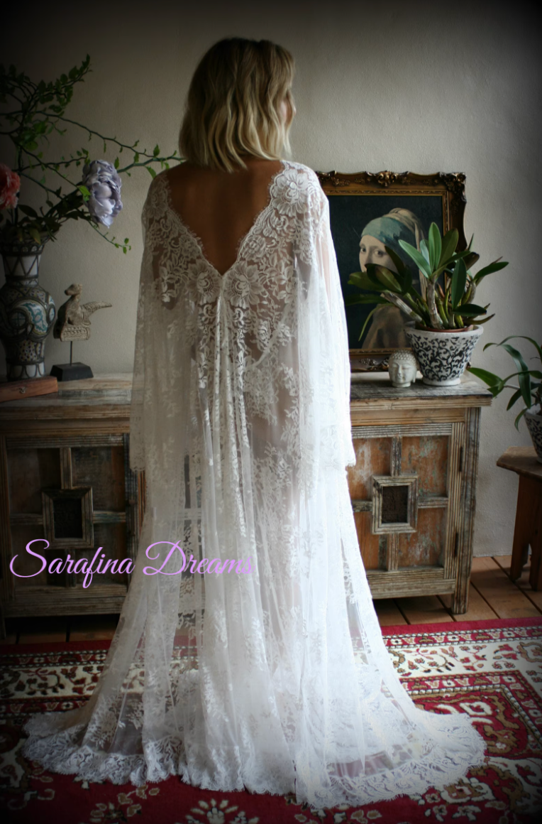 Bridal Lace Wedding Robe, Honeymoon Lingerie